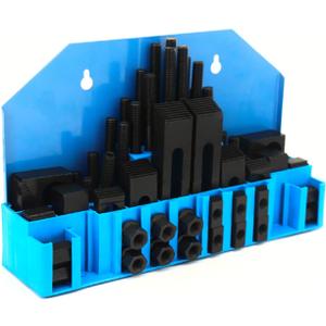 WFLNHB 58 Pcs Pro-Series 1/2" T-Slot 3/8"-16 Stud Clamping Kit for Bridgeport Mill