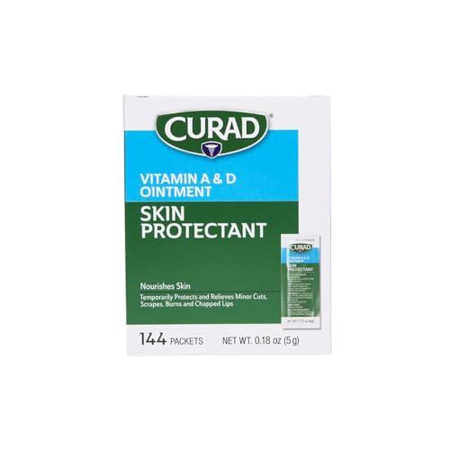 Curad Vitamin A & D Ointment, 5g Single-Use Packet (Pack of 144)