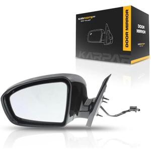 For Nissan Pathfinder 2013 2014 2015 2016 Door Mirror Driver Side | Manual Folding | Power | Non-Heated | Paintable | SV Hybrid | Replacement For 963023KA9A | NI1320242