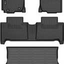 All Weather Floor Mats & Cargo Liner for Toyota RAV4 Hybrid 2013-2018 Custom Fit Full Set Accessories - Black