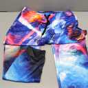 Teen Boys Girls 3D Galaxy Print Pants Harem Jogger Pants Funny Graphric Cargo Sweatpants with Pockets M