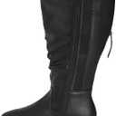 AVENUE Women's Wide Fit Montana Tall Boot Fashion (Black)