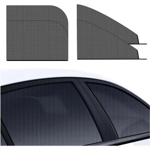 4Pcs Car Side Window Shade,Car Window Shades Screens for Camping,Car Window Bug Screen,Side Automotive Window Sunshades,Window Sun Shade for Baby, Car Window Cover for Privacy (2Front+2Rear)