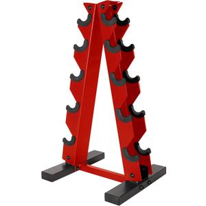CAP Barbell A-Frame Dumbbell Weight Rack | Color Series (Red) CAP Barbell A-Frame Dumbbell Weight Rack | Color Series (Red)