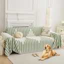 HAOMAIJIA Boho Sofa Covers Couch Covers for 3 Cushion Couch Sofa Pet Friendly Soft Thick Non Slip Couch Cover for Dogs Washable Sectional Couch Covers L Shape Furniture Protector (Green, 71"x118")