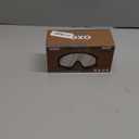 OXG 2 Pairs Motorcycle Goggles Fit Helmet, ATV Ski Goggles Anti-UV Dustproof Windproof Dirt Bike Goggles for Youth Men Women (Black)