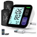 Blood Pressure Machine Upper Arm, 2 Size Cuffs Fit Arms from Medium 9"-17" to Extra Large XL Cuff 13"-21", Accurate Automatic Digital BP Monitor Home Use, Large Backlit LCD, BP Cuff with 2-User Mode