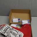 Zhanmai 24 Pcs Color Your Own Christmas Stockings with 48 Pcs Pens, DIY Christmas Stocking Crafts Kit Xmas Stockings Gift for Kids Adults Family Holiday Party Decoration (Merry Christmas)