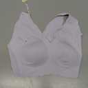 Ubras Deep V Seamless Bras for Women Scalloped Wireless Bralette Comfortable Soft Everyday Sleep Bras Smart Size (Large, Purple)