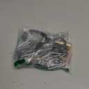 1/4" TS to 1/4" TS Right Angle Gold Speaker Cable, 3 Feet Black, Pack of 2