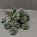 Floroom 12pcs Sage Green Faux Silk Mums Artificial Flowers Bulk Fake Chrysanthemums with Stems for DIY Wedding Table Centerpieces Floral Arrangements Vase Fillers Home Decorations