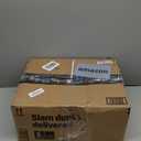 Globe Electric 67135 72" Torchiere Floor Lamp and Adjustable Reading Light, Matte Black, Frosted Shade, Dual Rotary Switch, 3-Step Dimming, Modern Lighting for Living Room or Office