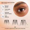 Velour-Xtensions Self-Stick Lash Clusters Soft & Wispy, Self Adhesive Eyelashes with 18 Underlash Clusters, New No Glue Technology for Lightweight Effortless Lash Look at Home