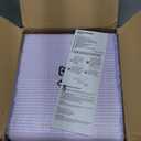 Amazon Basics Cat Litters Pee Pads, 40 Count, Universal Fit for Litter Box, Odor Control with Fresh Scent, Purple and White