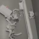 Upgraded Retractable Baby Gates for Stairs & Banister, Mesh Dog Gate Indoor, Extends to 55" Wide 33" Tall, Child Safety Gate for Stairway, Banister & Wall Mount (White)