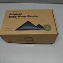 KeaBabies Baby Wrap Carrier - All in 1 Original Baby Carrier Newborn to Toddler Sling, Easy to Wear, Hands Free Bonding, Lightweight, Breathable Infant Wraps (Trendy Black) (One Size (Pack of 1))