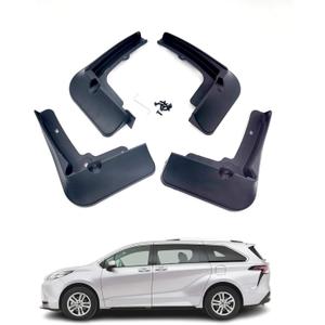 4pcs Mud Flaps Splash Guards Fits Toyota Sienna 2021-2023 Front Rear Auto Car Accessories