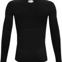 Under Armour Kids HeatGear® Armour Long Sleeve (Big Kids) (Black) Large