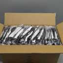 250 Plastic Cutlery Packets - Knife Fork Spoon Napkin Salt Pepper Sets | Black Plastic Silverware Sets Individually Wrapped Cutlery Kits, Bulk Utensil Cutlery Set Disposable To Go Silverware
