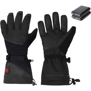 Heated Gloves for Men Women, Heated Motorcycle Gloves, Touchscreen, Waterproof Perfect for Motorcycle, Cycling, Skiing & Hiking, Outdoor Winter Sports, Medium