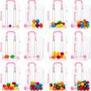 DOITOOL Mini Suitcase Candy Boxes 12 Pcs Clear Plastic Wedding Packaging Boxes Party Favor Storage Containers 3X2X1.5In (Pink)