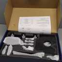 Matte Black 3 Handles Shower Faucet Set with Tub Spout Bathtub Shower Faucets Combo Set Shower System Complete Tub and Shower Trim Kit Shower Fixtures