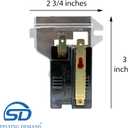 Supplying Demand WE4X448 55428 Gas Clothes Dryer Flame Sensor Heat Detector Replacement Model Specific Not Universal
