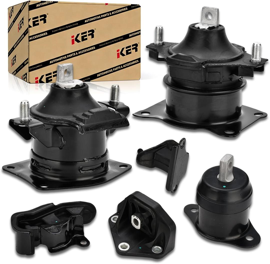 6PCS Engine Motor Mount Set Compatible with Honda Accord 3.0L 2003-2007 Auto Transmission Motor Mount Replace A4526HY A4527HY A4524 A4525 A4544 A4517