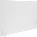 Cabilock Anti-Droplet Partition Board 19.7X11.8 Inch Frosted Desktop Divider Privacy Screen for Office School Restaurant Splash Proof Acrylic Protector Panel (50x30x2cm, White)