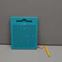 Magnetic Drawing Board for Kids & Toddlers with Beads and Magnet Stylus Pen - Magnetic Tablet Toy for Airplane & Car Ride Activities for Kids (Square Blue)