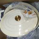 Enameled Cast Iron Dutch Oven, 9.3QT Pot with Lid, Cream White
