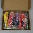 30 PCS Colors Mini Flick Football Games Mini Table Top Sports Games with Foam Footballs Goal Post and Cards Finger Toys Office Indoor Football Sports Party Favors Office Desk Toys Red Yellow
