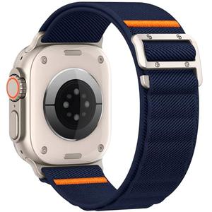 Sport Band Compatible with Apple Watch Ultra 3/2/1 Band 49mm 46mm 45mm 44mm 42mm 41mm 40mm 38mm Men Women, Stretchy Nylon Loop Strap with G-Hook for iWatch Series Ultra 11 10 SE 9 8 7 6 5 4 3