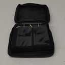 Travel Jewelry Organizer Case,Jewelry Bags for Traveling, Jewelry Binder with 24 Pcs Clear Zipper Velvet Pouches for Storing Earrings, Rings, Necklace, Bracelet, Watch (Black)