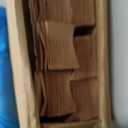 MYshade 6 Pack Temporary Blackout Paper Shades for Windows,Paper Pleated Blinds with Adhesive,No Tools No Drilling Free Cut Size Temporary Room Darkening Shades(Brown, 48" W x 72" H)