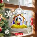 2 x Nativity Ornament | Nativity Scene | Christmas Ornament | Christmas Decoration | Holiday Decor | Religious Gifts | Christian Gifts | Gift Exchange | Gift Idea - Pattern B