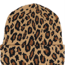 Newfancy Women Men Winter Hats Leopard Print Cuffed Beanie Double Layers Thick Knitted Soft Warm Slouchy Skull Ski Cap
