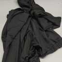 Women's 2 Piece Outfits Suit Set Short Sleeve Peplum Top Flared Pants Sets Business Pantsuits, 3XL, Black