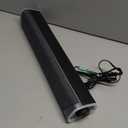 SOULION R30 Computer Speakers, USB Powered PC Speaker, Colorful LED Lights with Switch Button, 3.5mm Aux Surround Soundbar for Desktop Laptop Monitor Office Work Music Gray