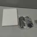 Antrader 2 Pcs Zinc Alloy Handle Drawer Hidden Drawer Cabinet Embedded Pull Ring Door Handle with Two M425, Two M430 Screws, Black