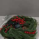 Christmas Norfolk Pine Garland,Real Touch Faux Winter Greenery Garland with Light for Stairs Table Fireplace Backdrop Wall,Christmas Holiday Seasonal Winter Decor (9ft)