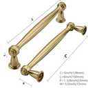 khtumeware 20 Pack 5 Inch(128mm) Champagne Bronze Cabinet Pulls Champagne Brass Kitchen Cabinet Handles Kitchen Cabinet Hardware for Cupboard Drawer Handles Dresser Pulls