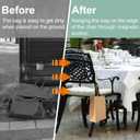 Letter A-Z Strong Magnetic Purse Holder Stylish Floral Design Handbag Hanger for Women Suitable for Table Tops Metal Wall Door Hinge Frame Shopping Cart Valentine's Day Gift Bag Charms