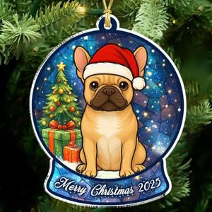 French Bulldog Christmas Ornament 2025  Frenchie Ornament for Christmas Tree, French Bulldog Gifts for Women, Dog Lovers Holiday Decoration