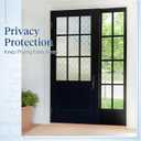 Haton Window Privacy Film Decorative Frosted Glass Window Film, Sun Blocking Stained Glass Clings, Static Cling Removable Stickers for Home Door Coverings, Lattice Pattern 23.6" x 78.7"