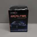 Clamp-On Cold Air Intake Filter, High Performance, Washable Filter, Replacement Air Filter, Flange Diameter 3inch/76mm Black