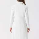 Allegra K Winter Trench Coat for Women Overcoat Peter Pan Collar Single Breasted Long Pea Coat (White, XS)