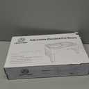 Elevated Bowls, 4 Height Adjustable Raised Stand With 2 Thick 50oz Stainless Steel Food Bowls, Non-Slip Feeder for Large Medium Dogs, Adjusts to 3.7", 9.2", 10.75", 12.36" Grey