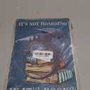 Bookish Gifts Dargon Gifts Vintage Dragon Tin Sign It's Not Hoarding If It's Books Sign for Home Cafe Bedroom Library Bookshelf Wall Decor 8x12 Inch (3018) (Blue)