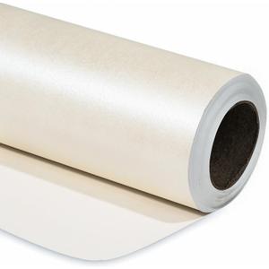 RUSPEPA Off White Matte Wrapping Paper - Solid Color Pearly Lustre Paper Perfect for Wedding, Birthday, Christmas, Baby Shower - 30 Inches x 100 Feet